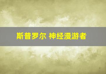 斯普罗尔 神经漫游者